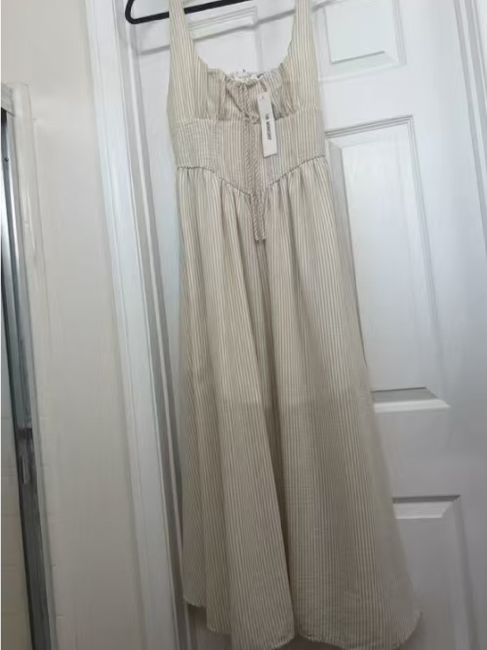 Kids Cream Striped Play Dress